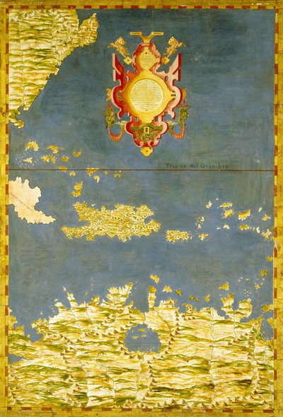 Haiti, Dominican Republic, Puerto Rico and French West Indies by Ignazio Danti